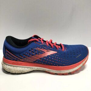 Brooks Women’s Ghost 13, Blue/Coral Running Shoes, Size 10.5 M